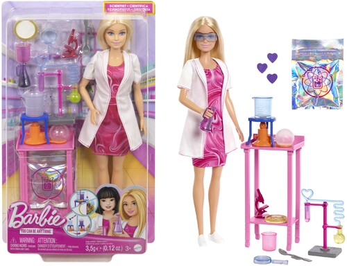 Barbie Scientist Doll and Accessories, Blonde