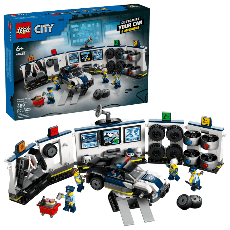 LEGO City 60457 Custom Police Car Garage