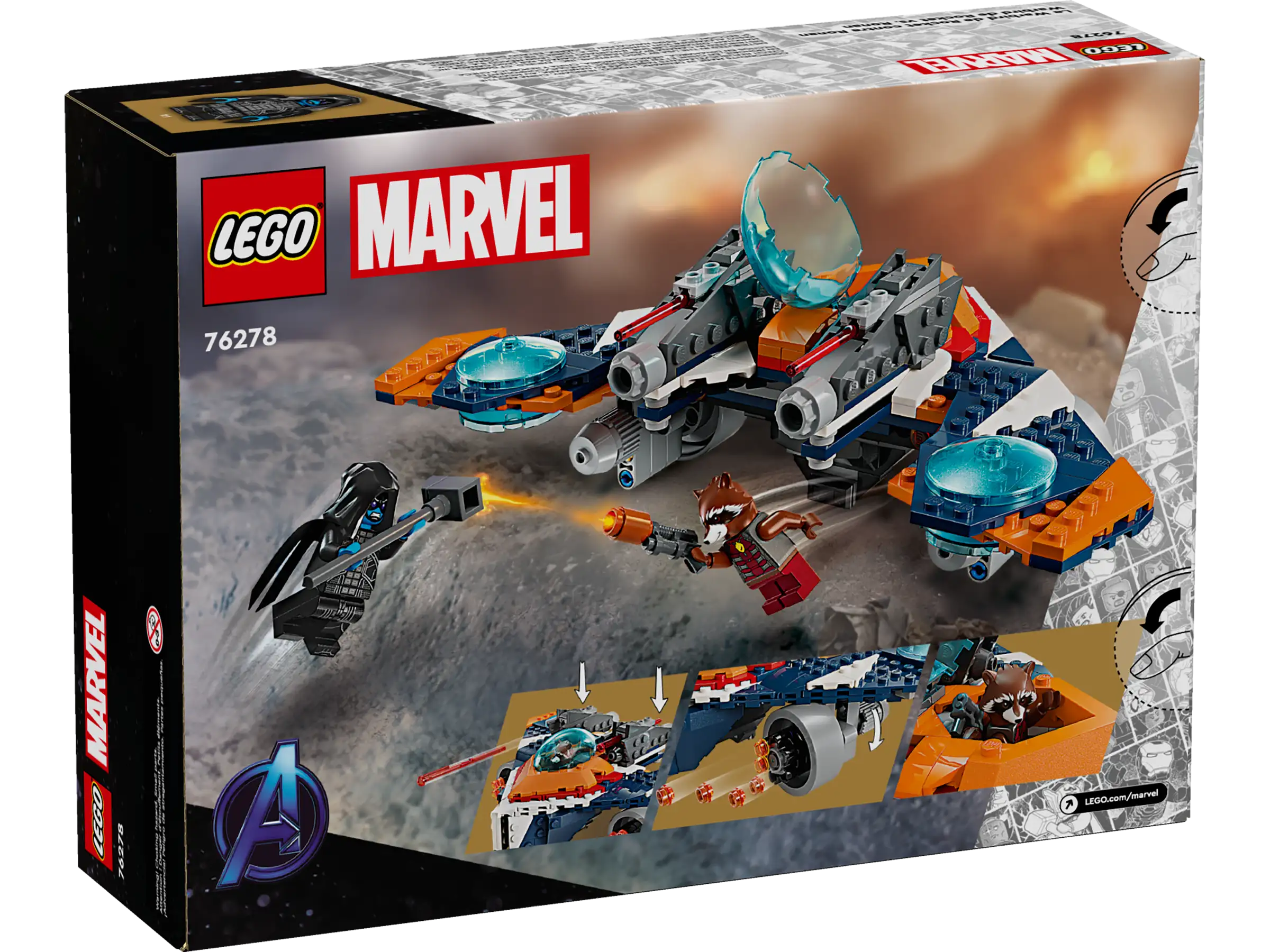 LEGO Marvel 76278 Rocket's Warbird vs. Ronan