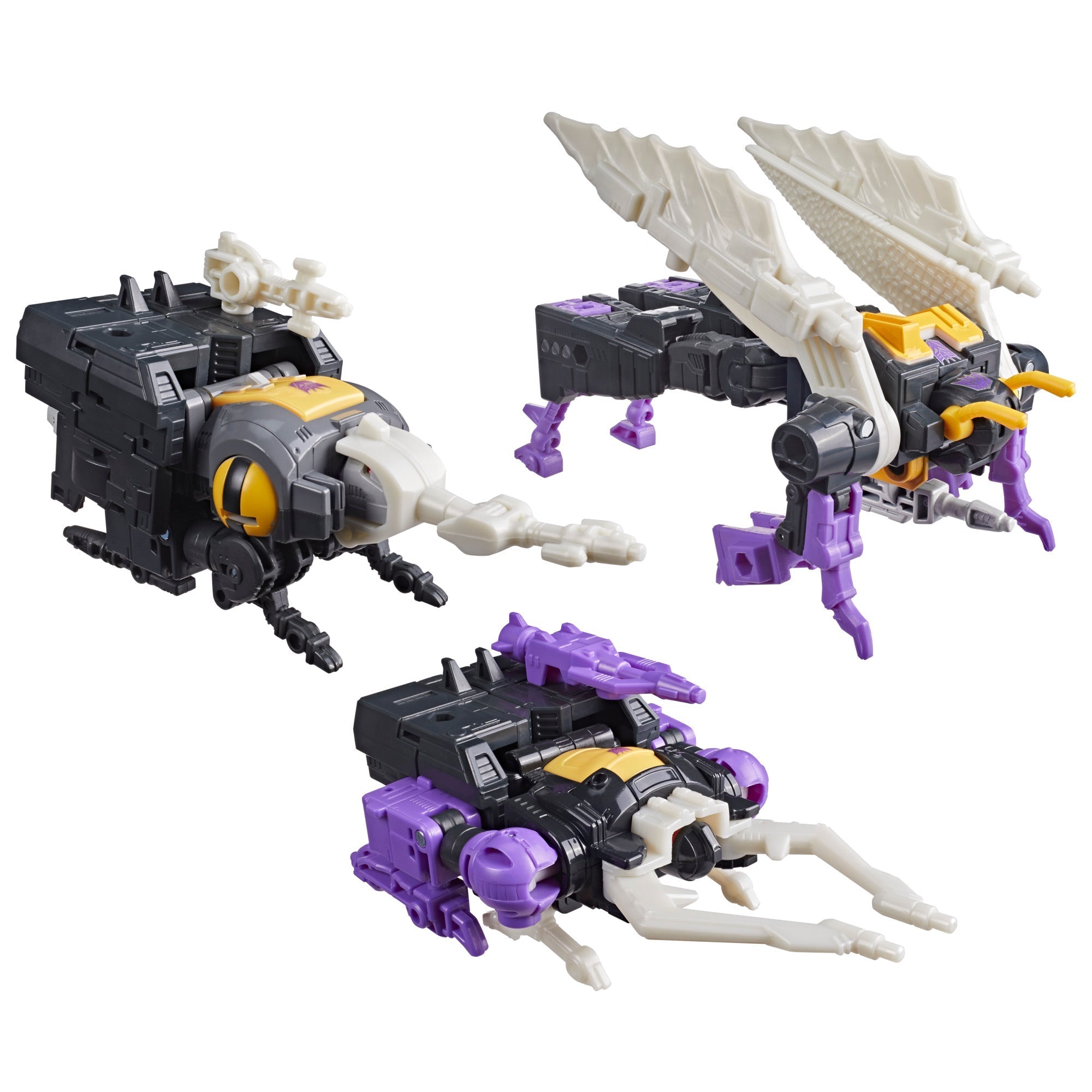 Transformers Studio Series The Transformers: The Movie MTMTE Collection Insecticon Bombshell, Insecticon Shrapnel & Insecticon Kickback