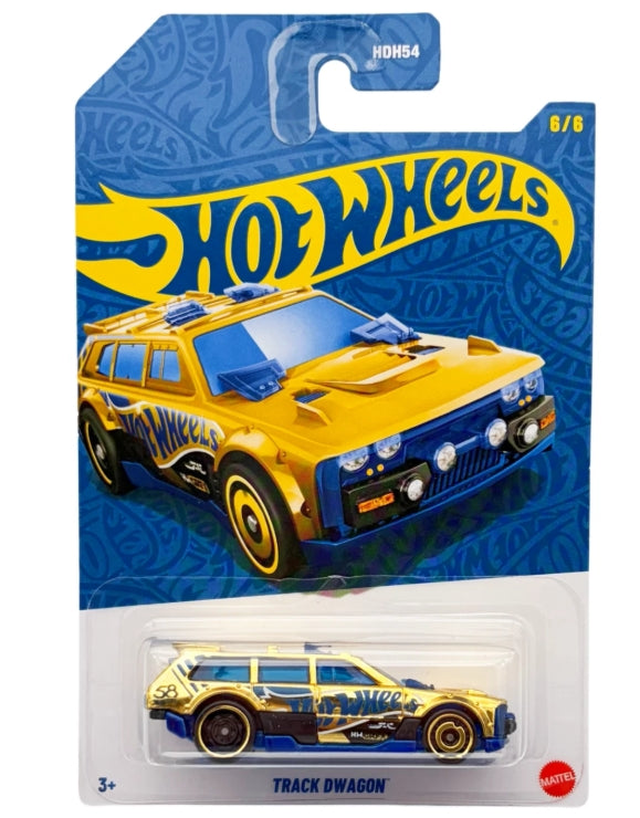HWHDH54 CHASE!! Hot Wheels Pearl & Chrome Track Wagon